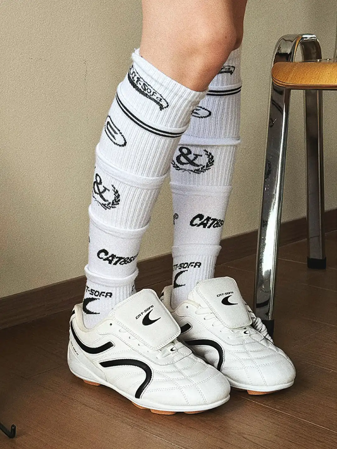 Catsofa | Foldable Tongue Soccer-Inspired Sneakers