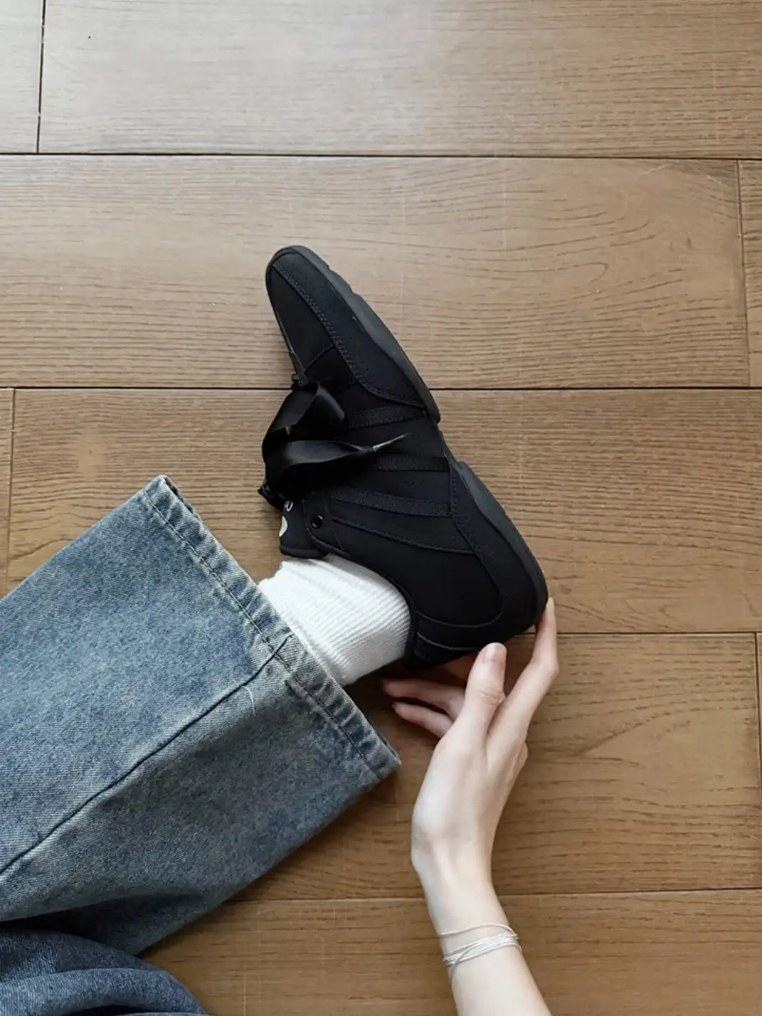 Catsofa | Ribbon Laces Minimalist Casual Sneakers