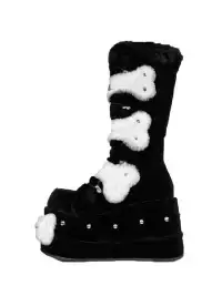 GURURU | Subculture Studded Plush Platform Boots