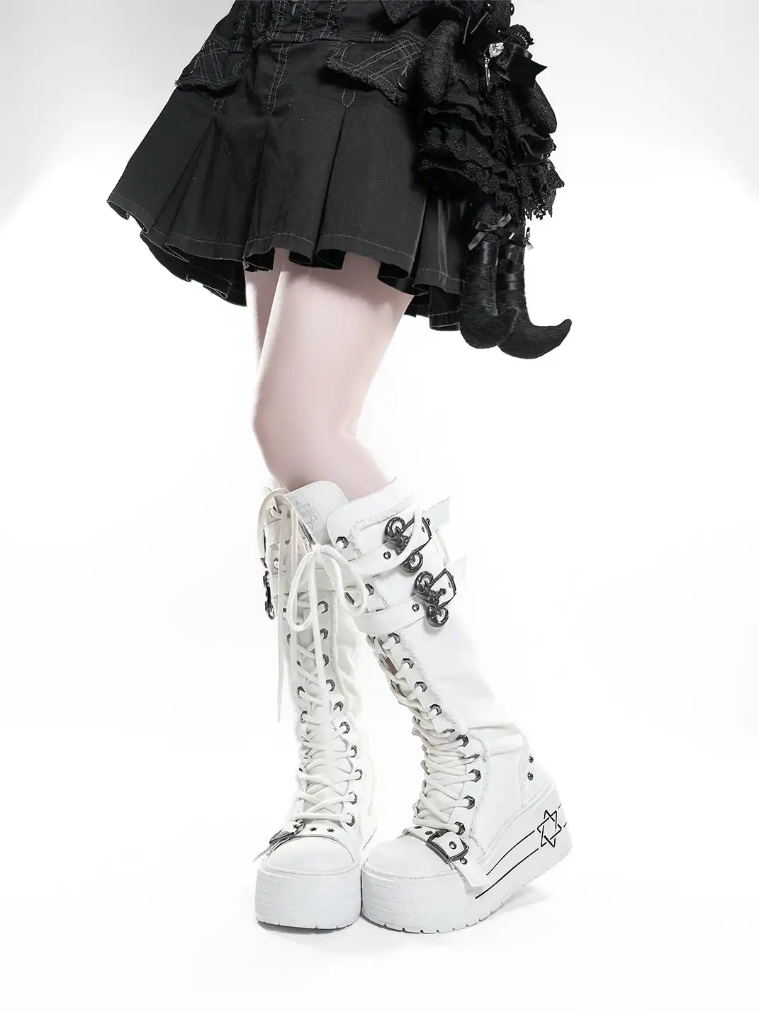 GURURU | Punk Platform Canvas Boots