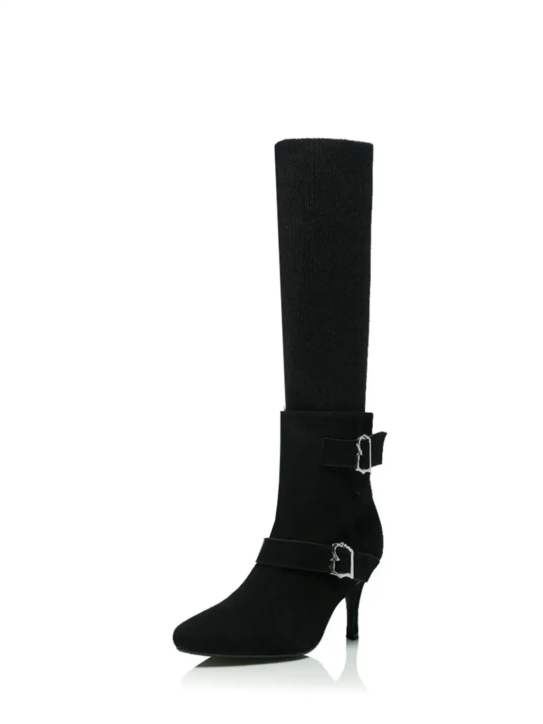UnicornBlood | Slip-On Cow Suede Pointed-Toe Boots