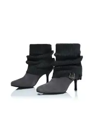 UnicornBlood | Slip-On Cow Suede Pointed-Toe Boots