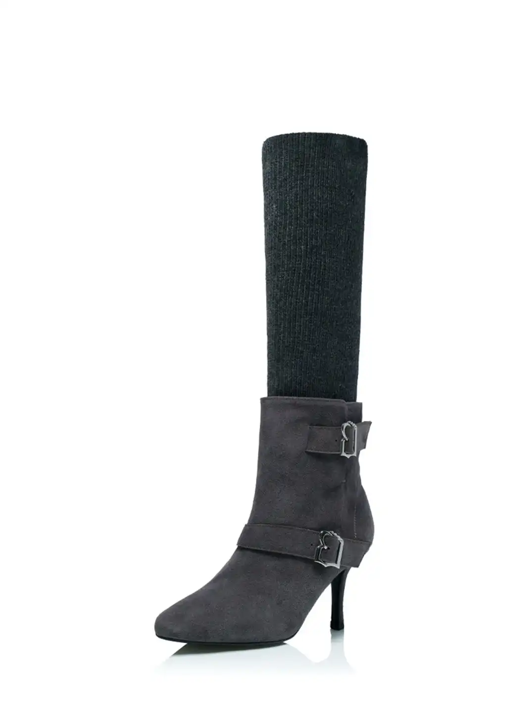 UnicornBlood | Slip-On Cow Suede Pointed-Toe Boots