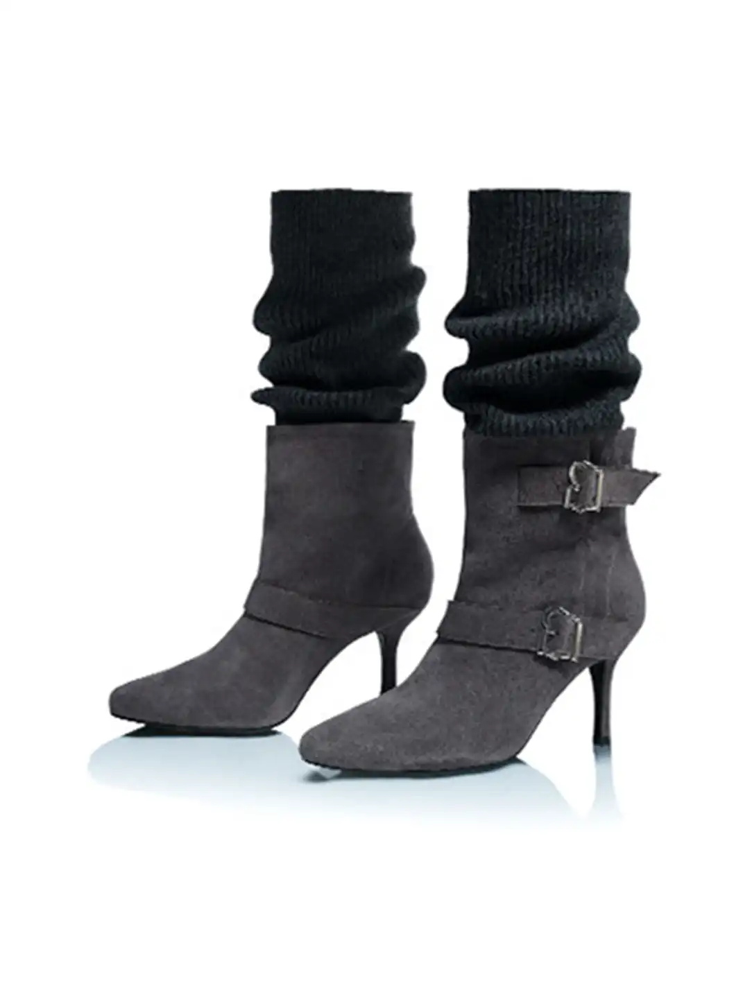 UnicornBlood | Slip-On Cow Suede Pointed-Toe Boots
