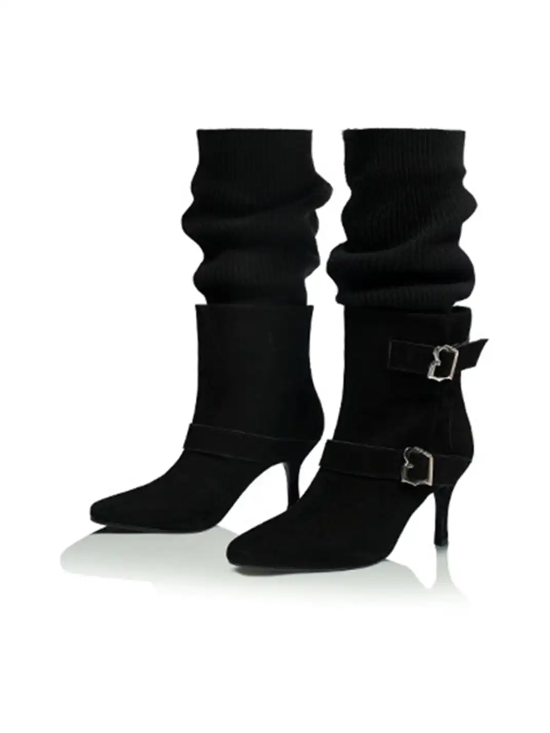 UnicornBlood | Slip-On Cow Suede Pointed-Toe Boots