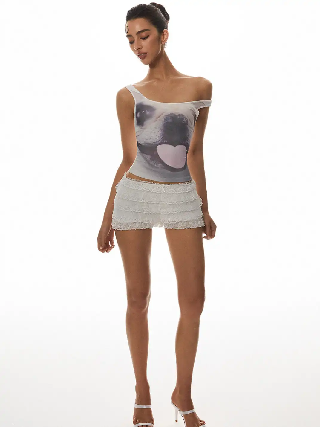LIAN | Lace-Trimmed Shorts