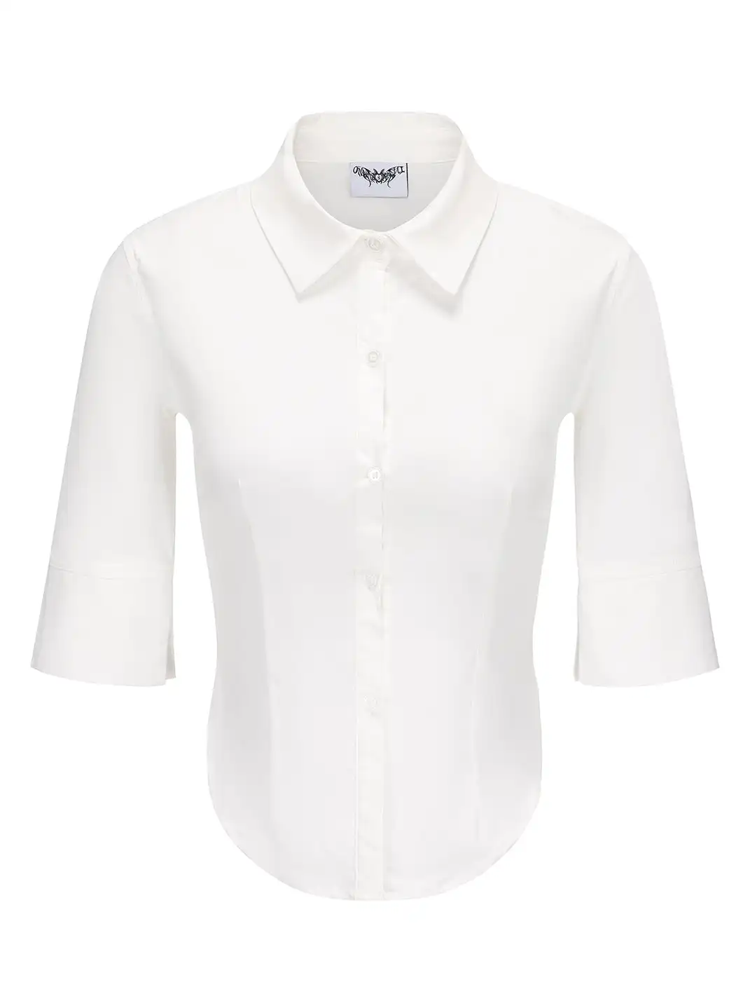 ONNASENSHI | Mid-Length Sleeve Shirt With Straight Shoulders