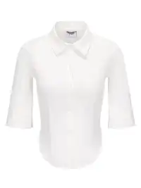 ONNASENSHI | Mid-Length Sleeve Shirt With Straight Shoulders