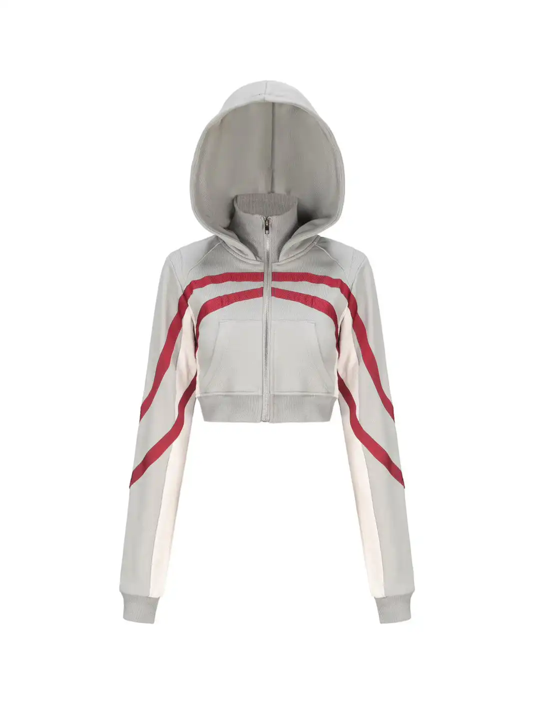 ONNASENSHI | Color Block Zip Front Hoodie + Shorts