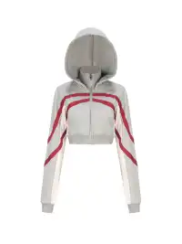 ONNASENSHI | Color Block Zip Front Hoodie + Shorts