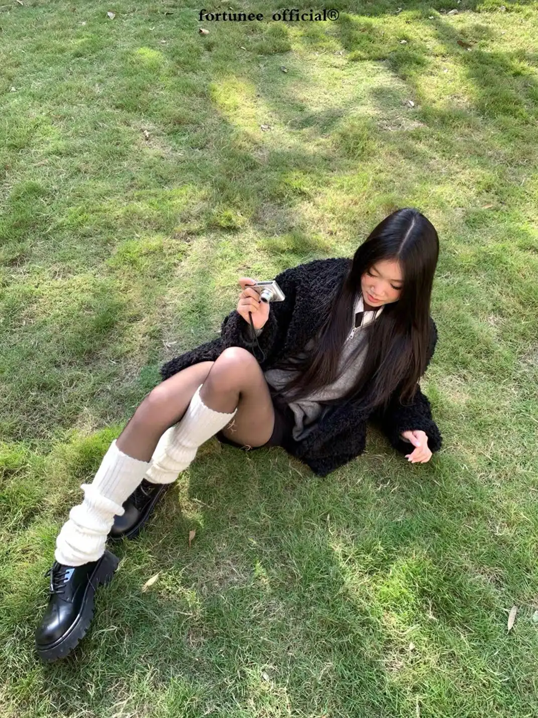 Mooreyu | Black Platform Loafers