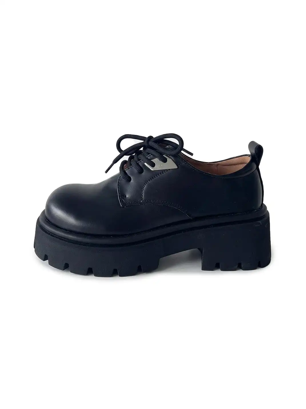 Mooreyu | Black Platform Loafers