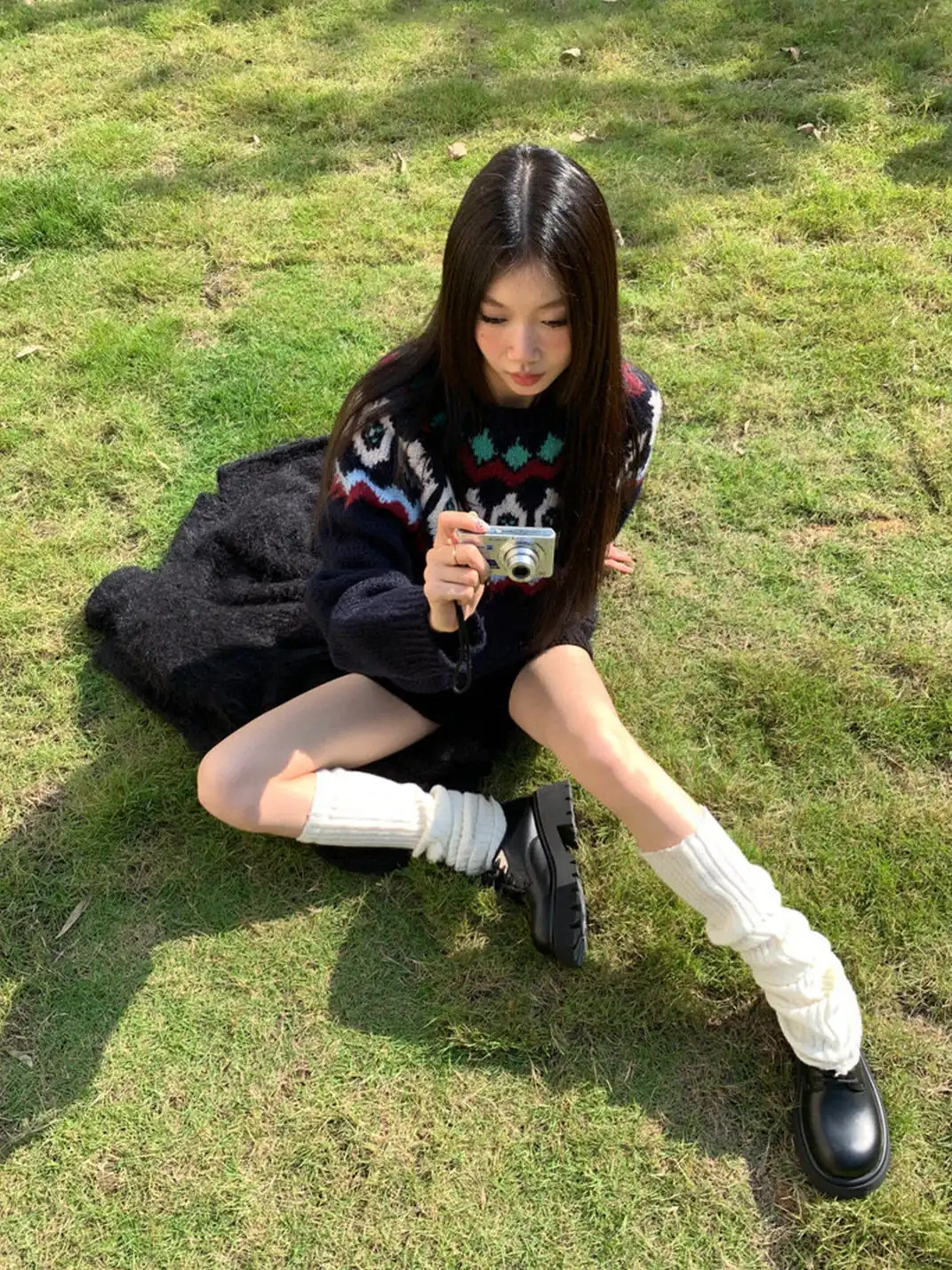 Mooreyu | Black Platform Loafers