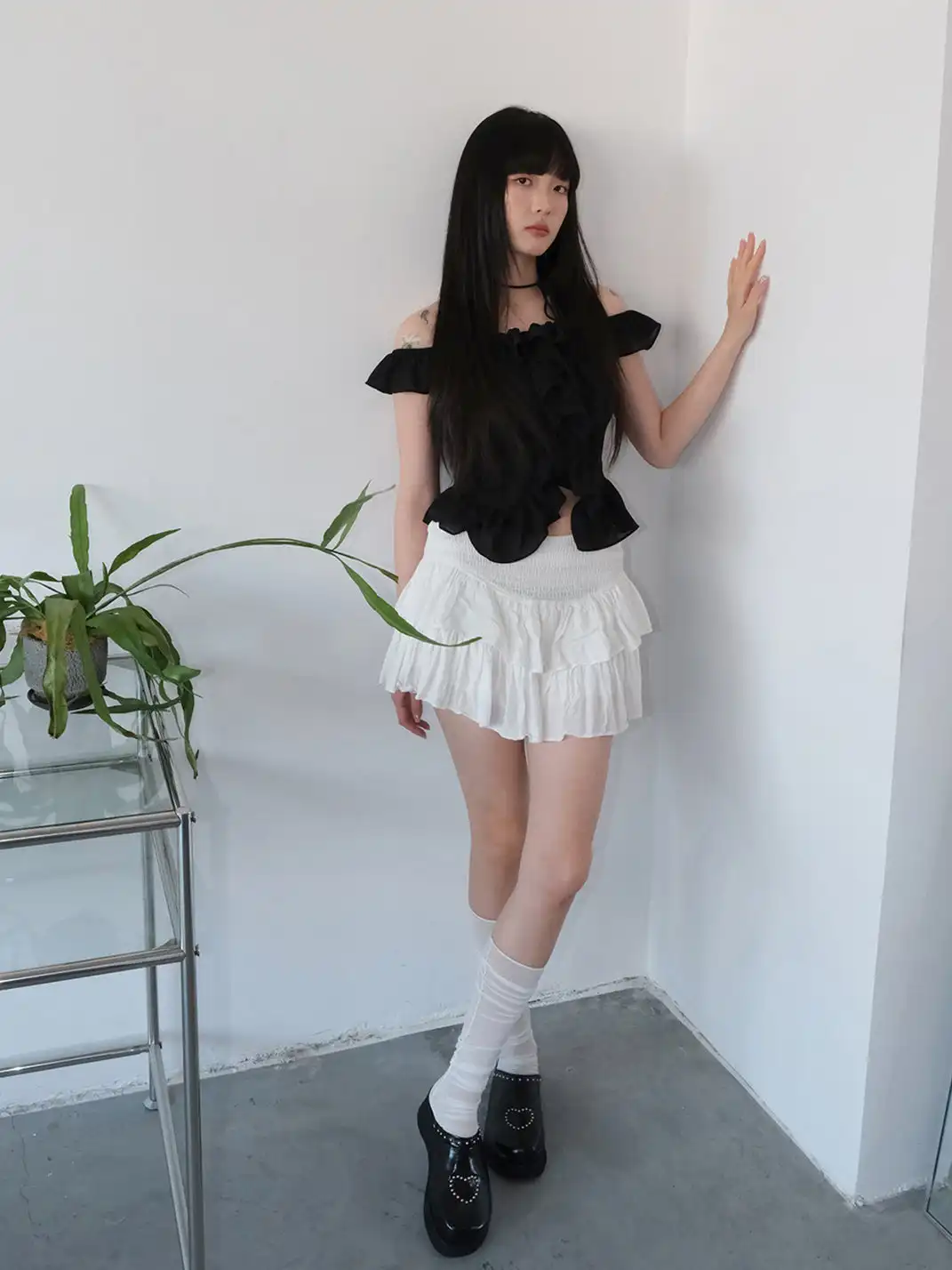 Mooreyu | Genuine Leather Platform Mules