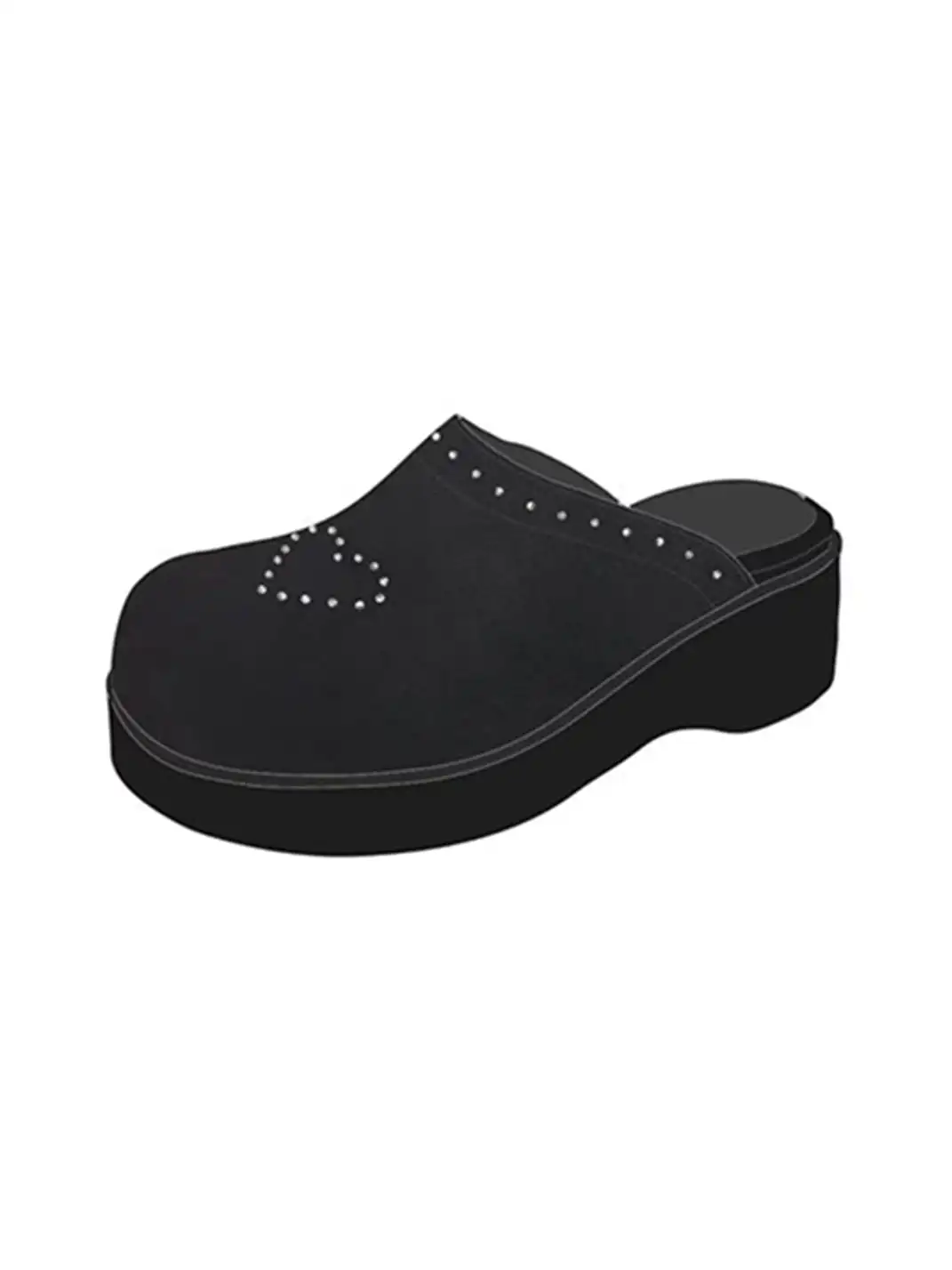 Mooreyu | Genuine Leather Platform Mules