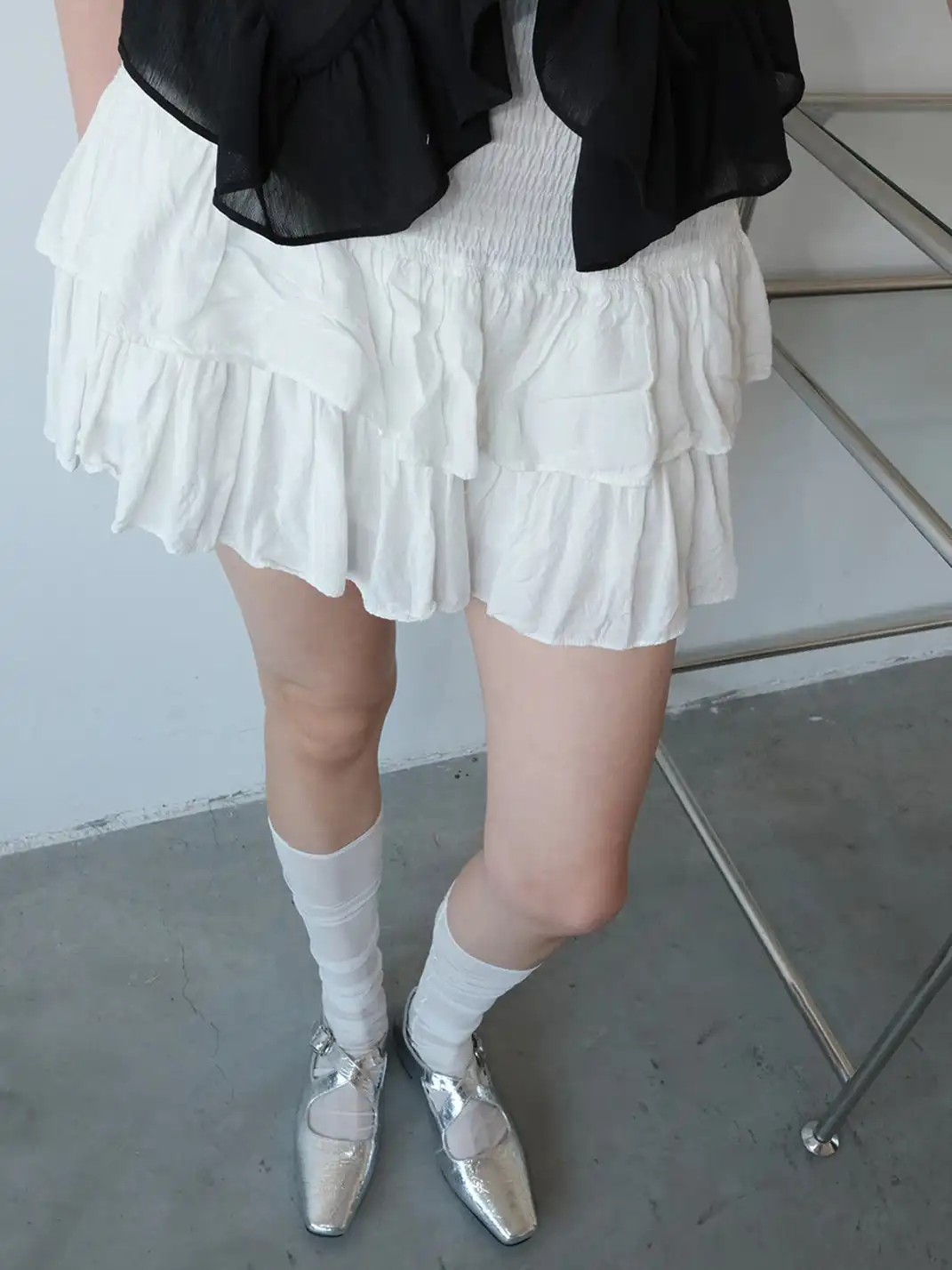 Mooreyu | Retro Square-Toe Cross Flat Shoes