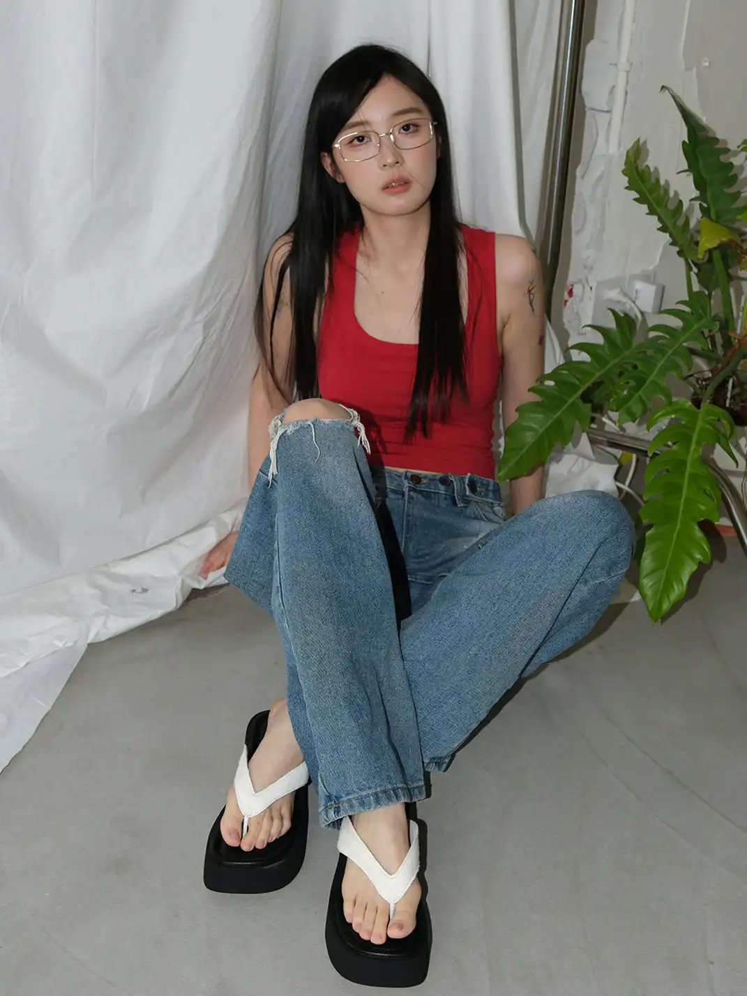 Mooreyu | Platform Flip-Flops