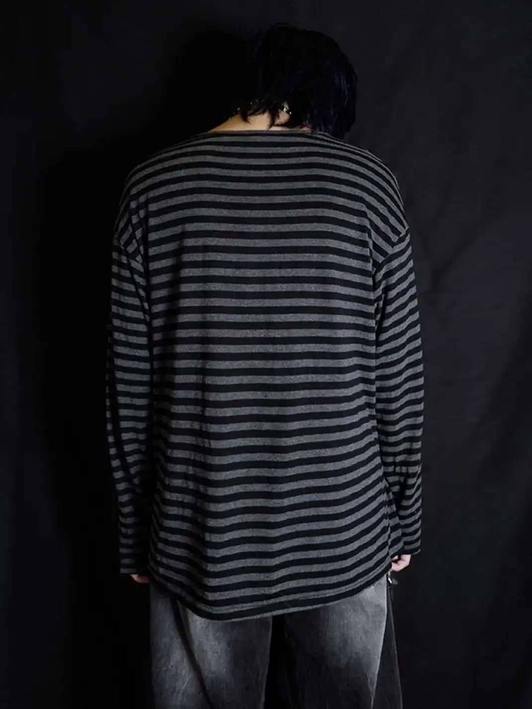 BIZZCUT | Drop-Shoulder Striped Base T-Shirt