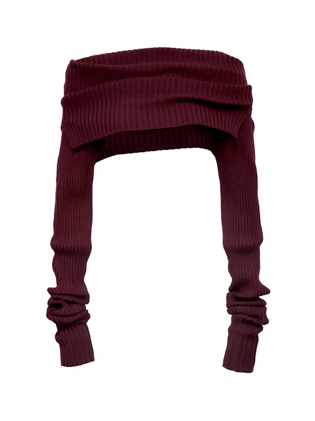 Flowers birds Market | Knitted Turtleneck Long-Sleeved Top