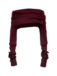 Flowers birds Market | Knitted Turtleneck Long-Sleeved Top
