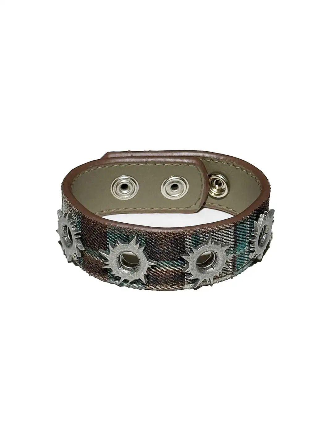 Roman Catcher | Genuine Leather Bullet Hole Bracelet