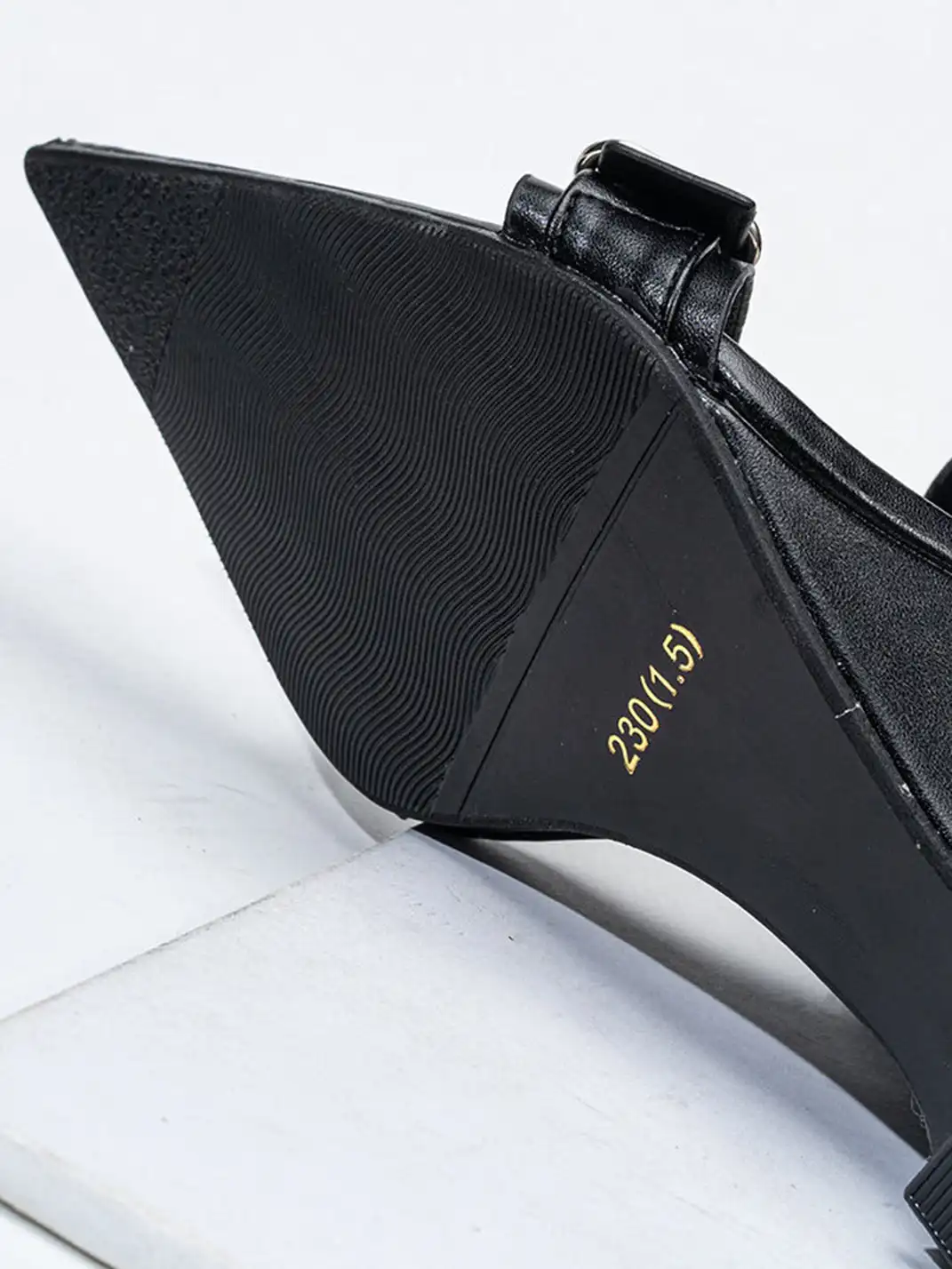 SISTER CURIE | Pointed-Toe Buckle Wedge Sandals