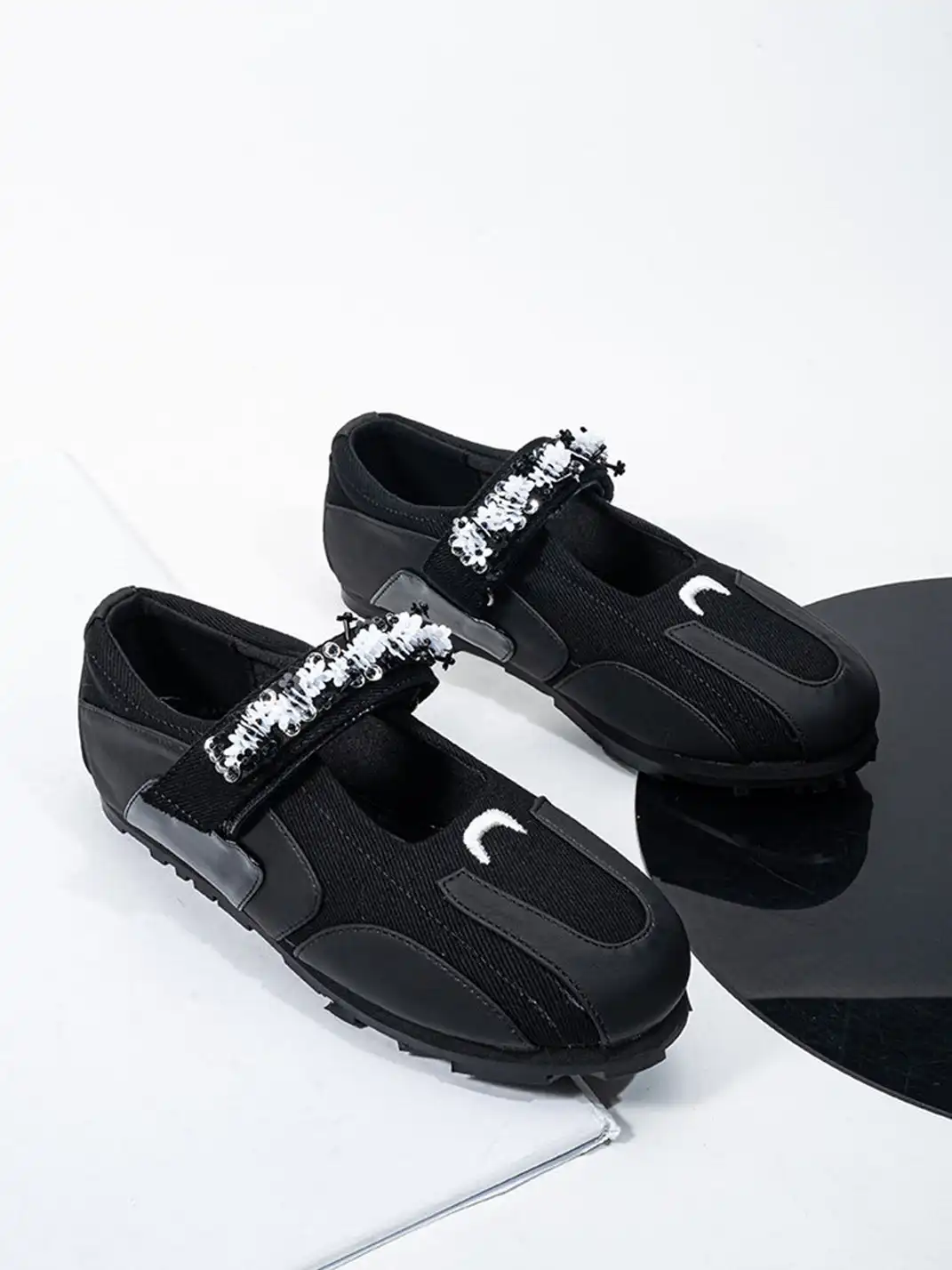 SISTER CURIE | Velcro Beaded Ballet Shoes
