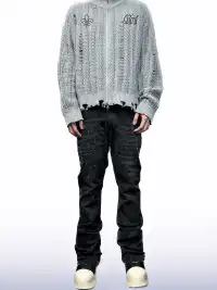 CandyCash | Retro Black Diamond Jeans