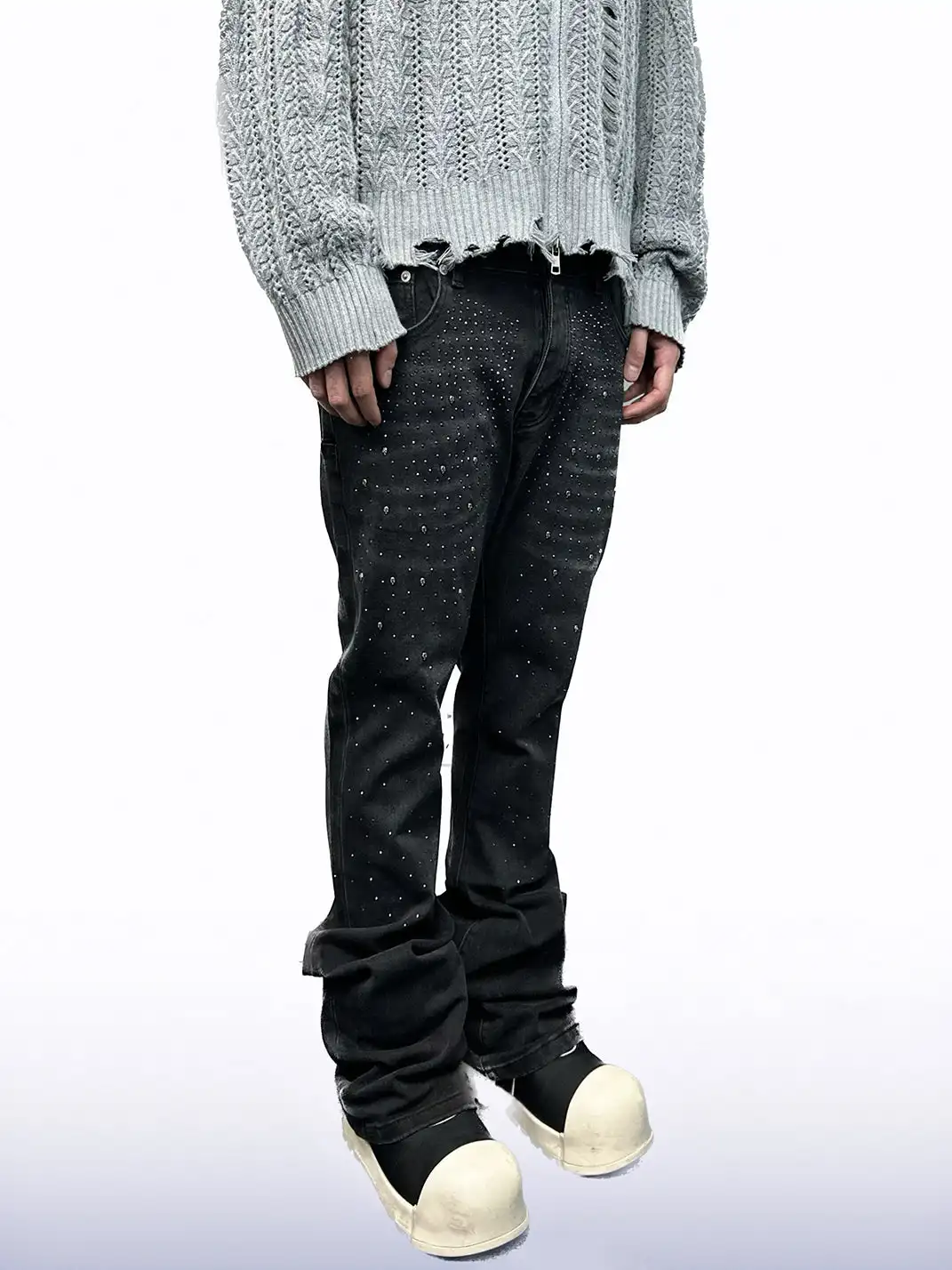 CandyCash | Retro Black Diamond Jeans