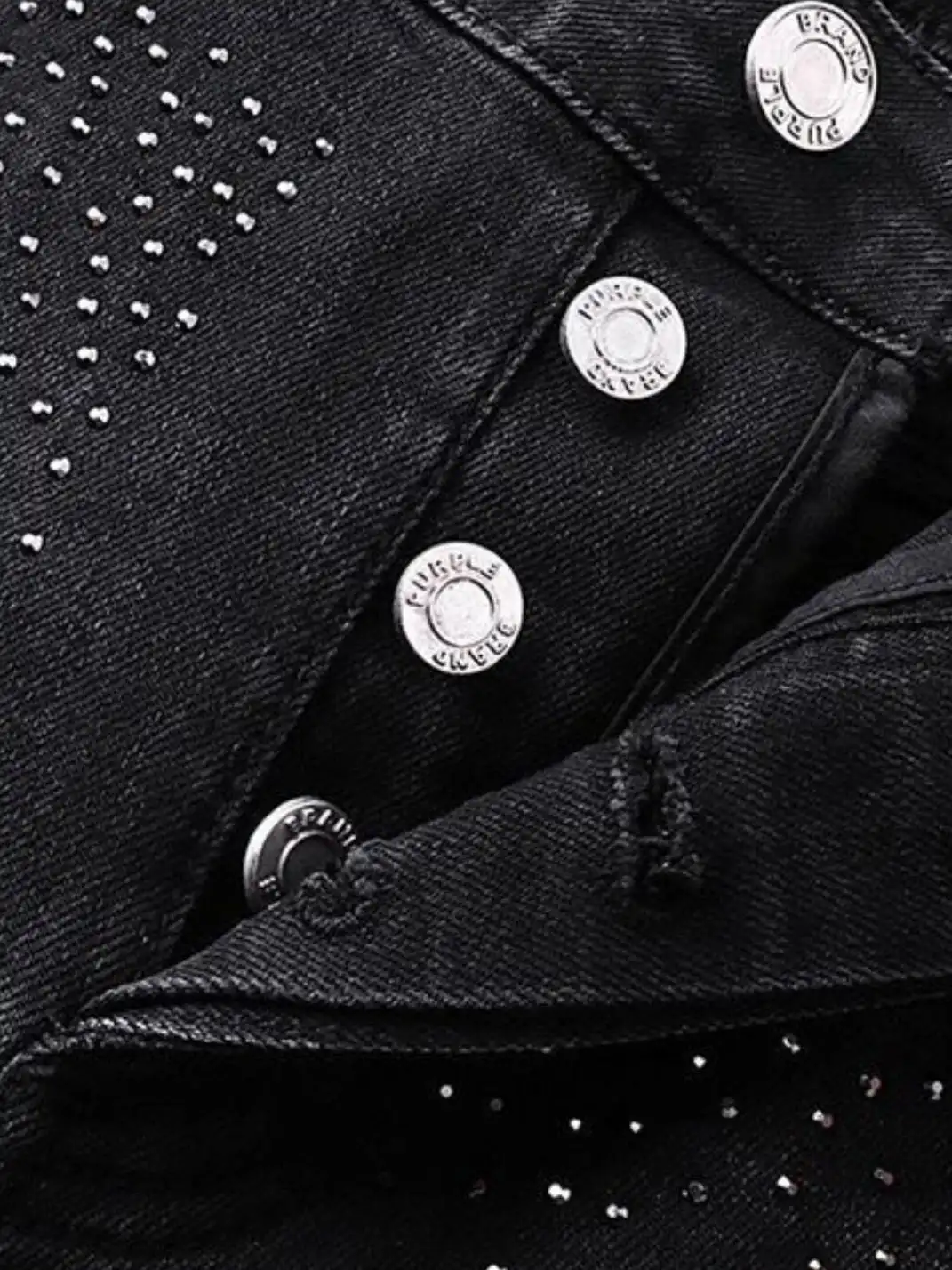 CandyCash | Retro Black Diamond Jeans