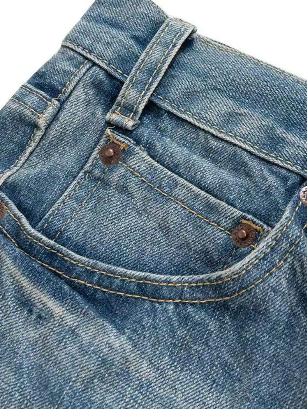 CandyCash | Distressed Washed Ice Blue Flared Jeans
