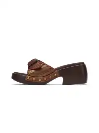 Arcadiagyal | Woven Top-Grain Cowhide Platform Sandals