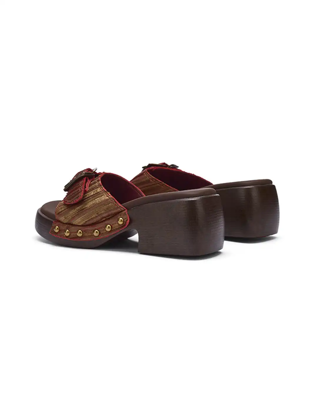 Arcadiagyal | Woven Top-Grain Cowhide Platform Sandals
