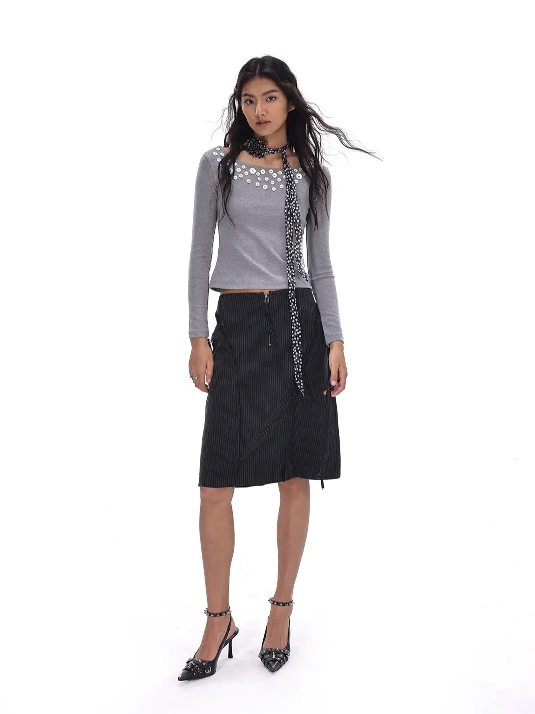 Arcadiagyal | Distressed Low-Cut High Heels