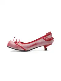 UBORYA | High-Heeled Square-Toe Ballet Flats