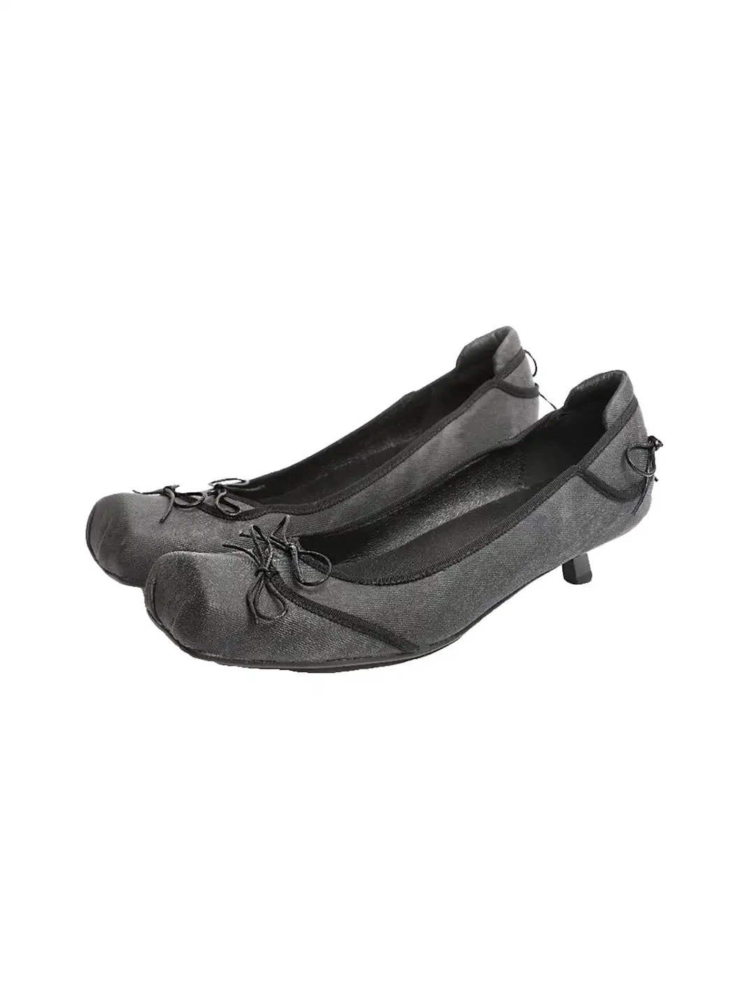 UBORYA | High-Heeled Square-Toe Ballet Flats