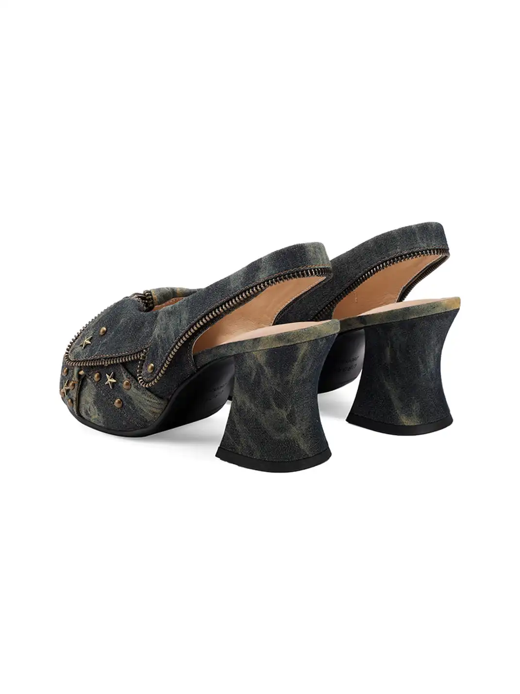 UBORYA | Cowboy Wasteland Peep-Toe High-Heeled Sandals