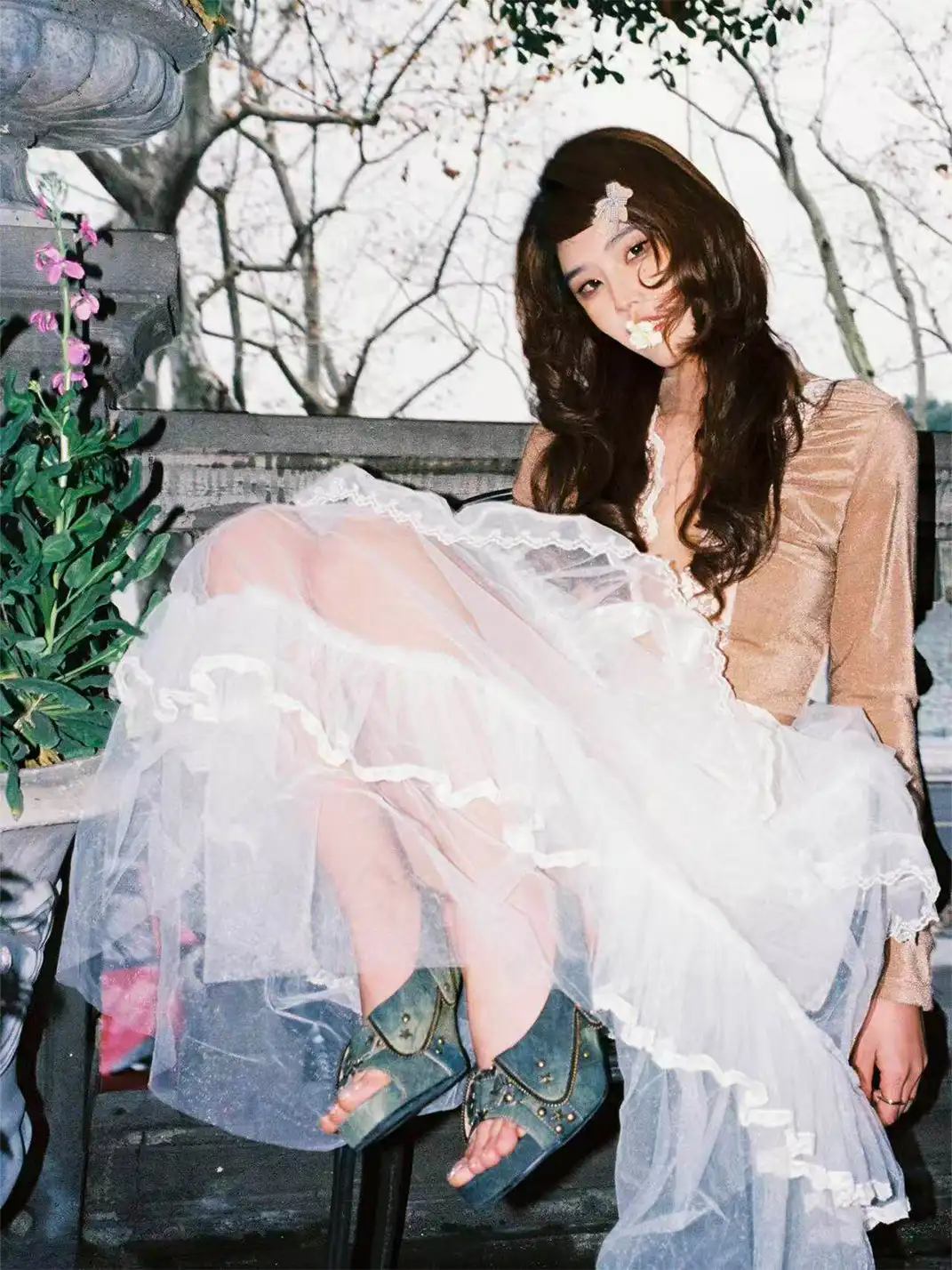 UBORYA | Cowboy Wasteland Peep-Toe High-Heeled Sandals