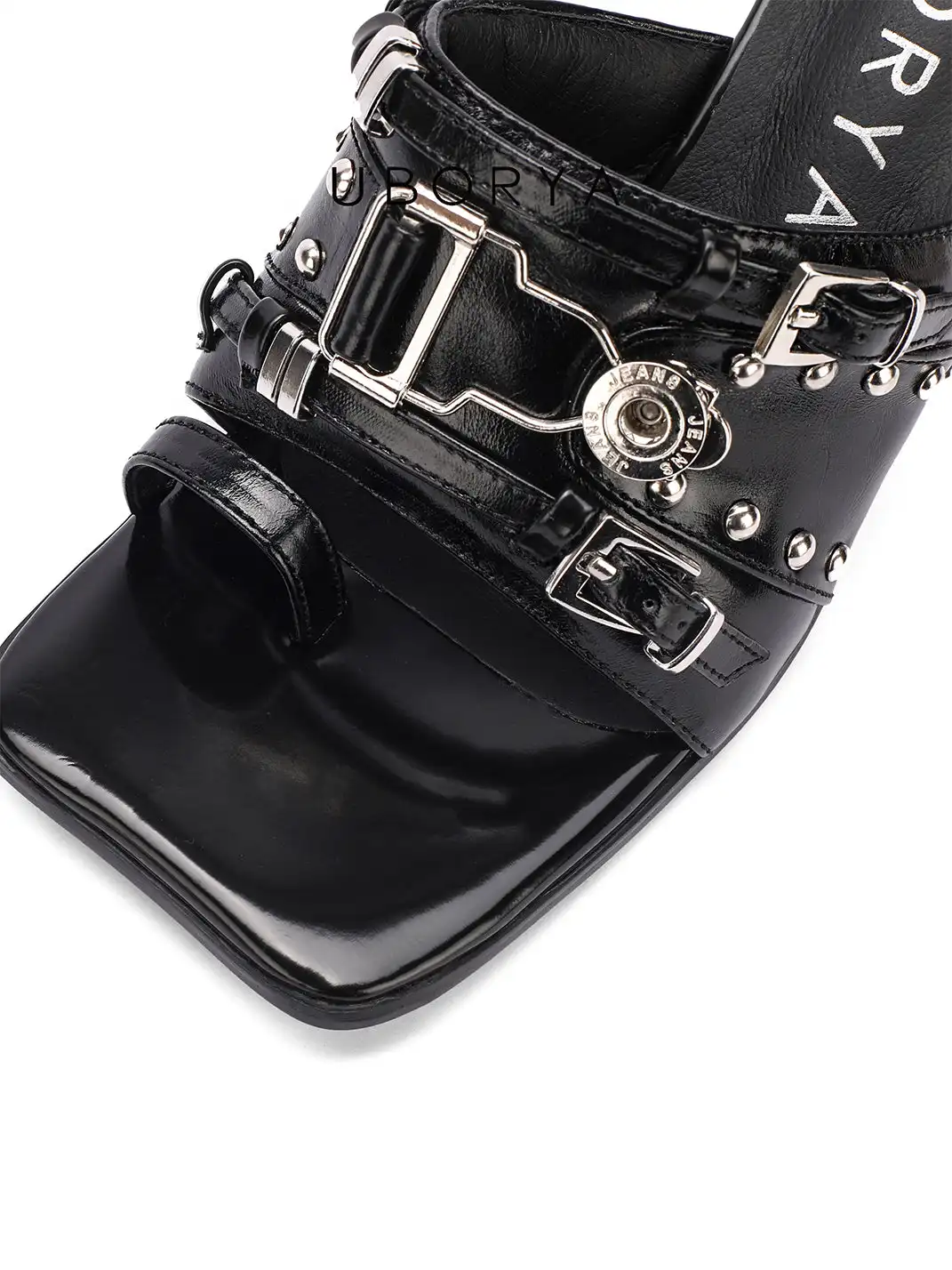 UBORYA | Metal Cutout High-Heeled Sandals
