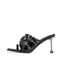 UBORYA | Metal Cutout High-Heeled Sandals