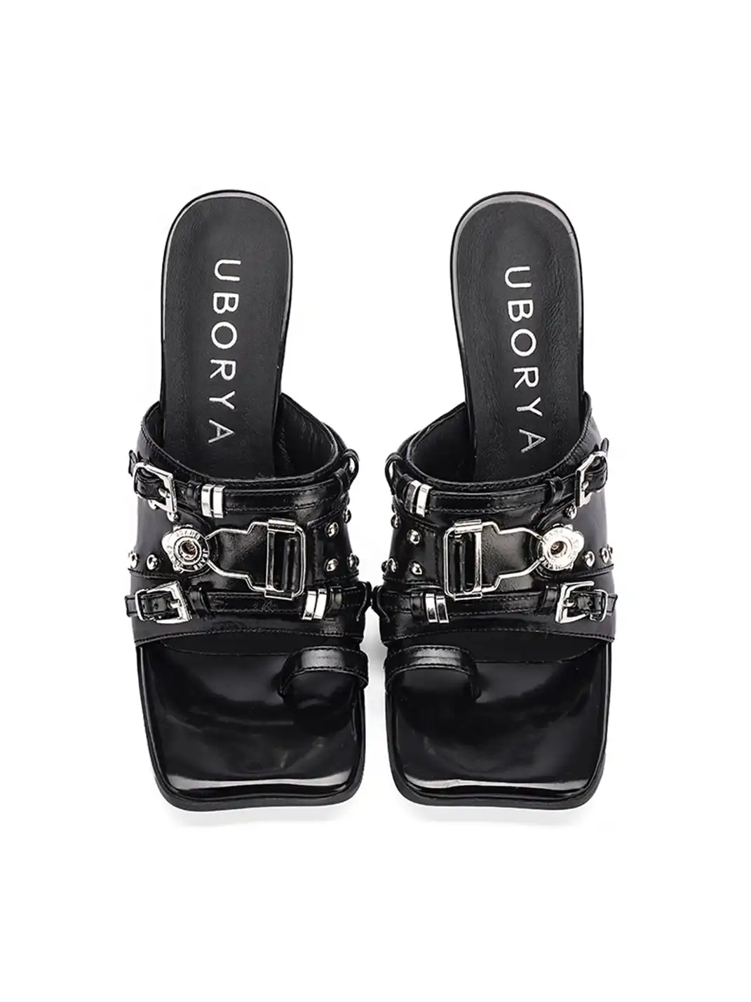 UBORYA | Metal Cutout High-Heeled Sandals