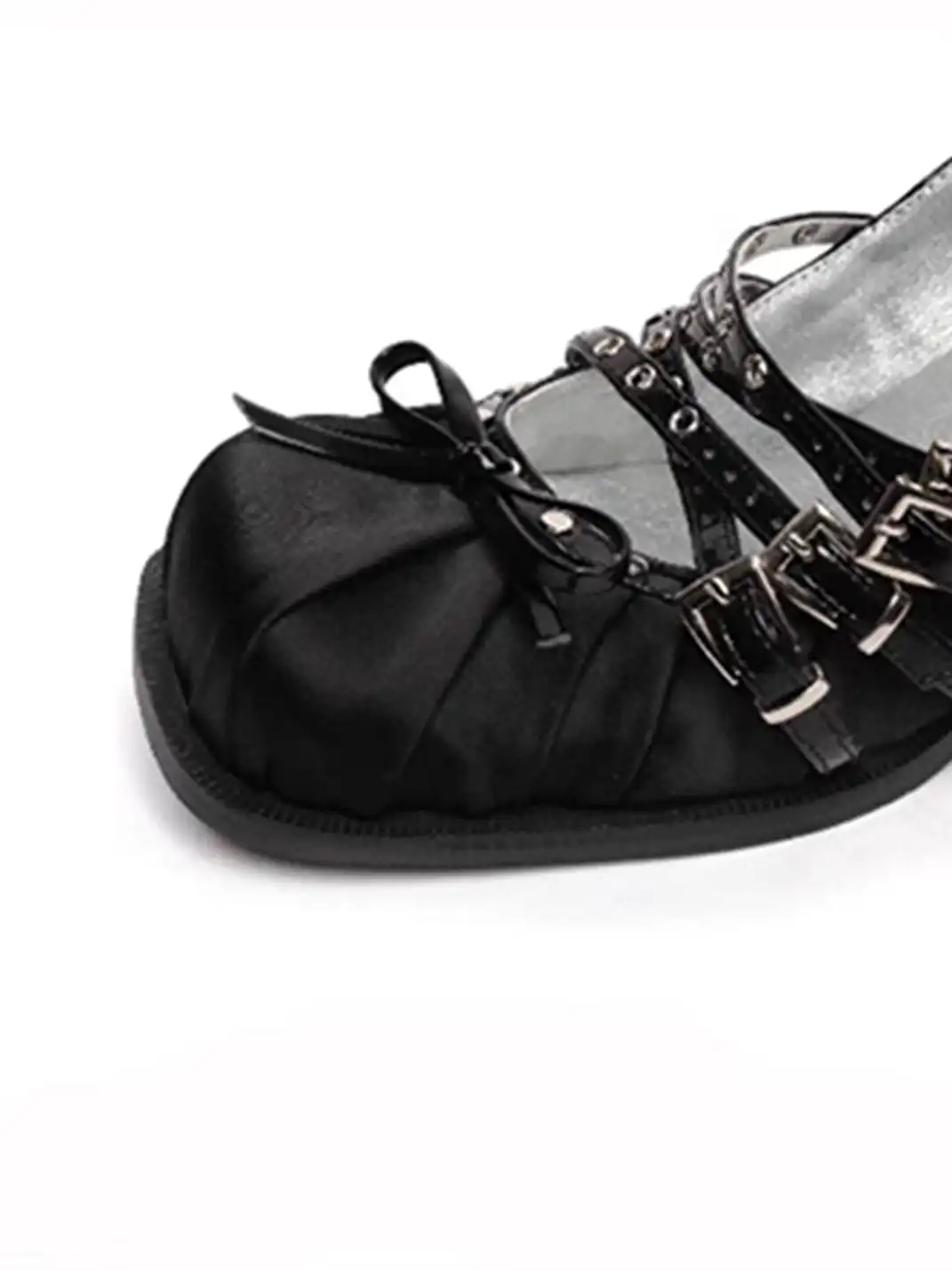 UBORYA | Strappy square-toe chunky heel Mary Jane shoes