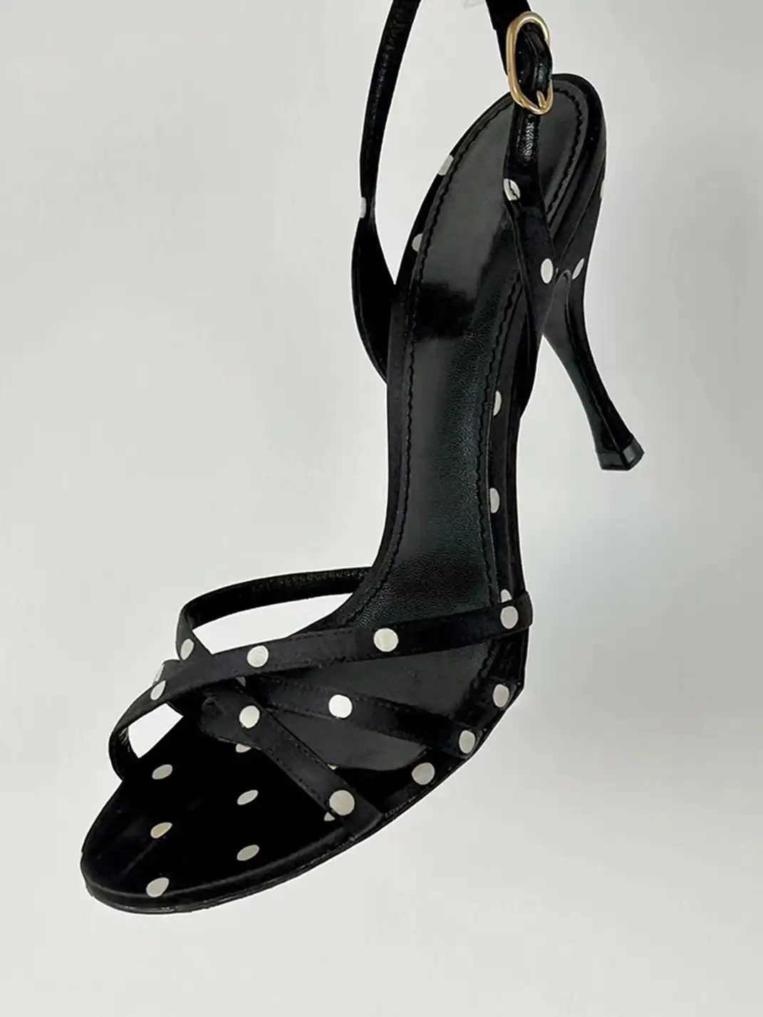 9HAO | Polka Dot Strappy High-Heeled Sandals