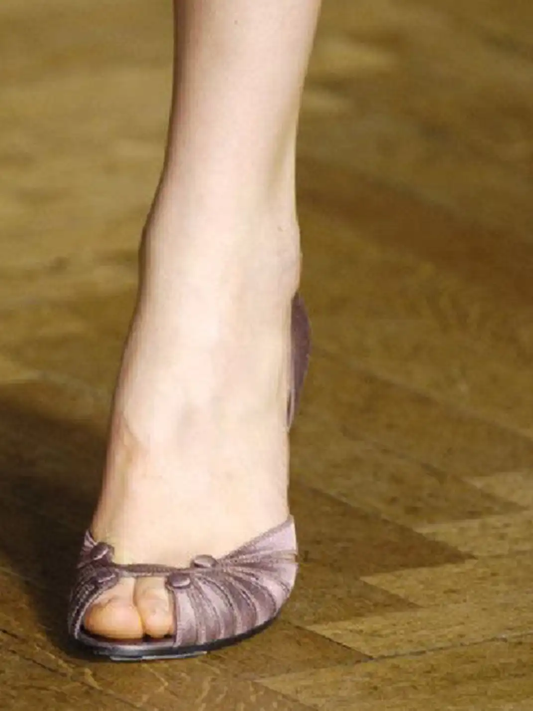9HAO | Retro Peep-toe High Heels