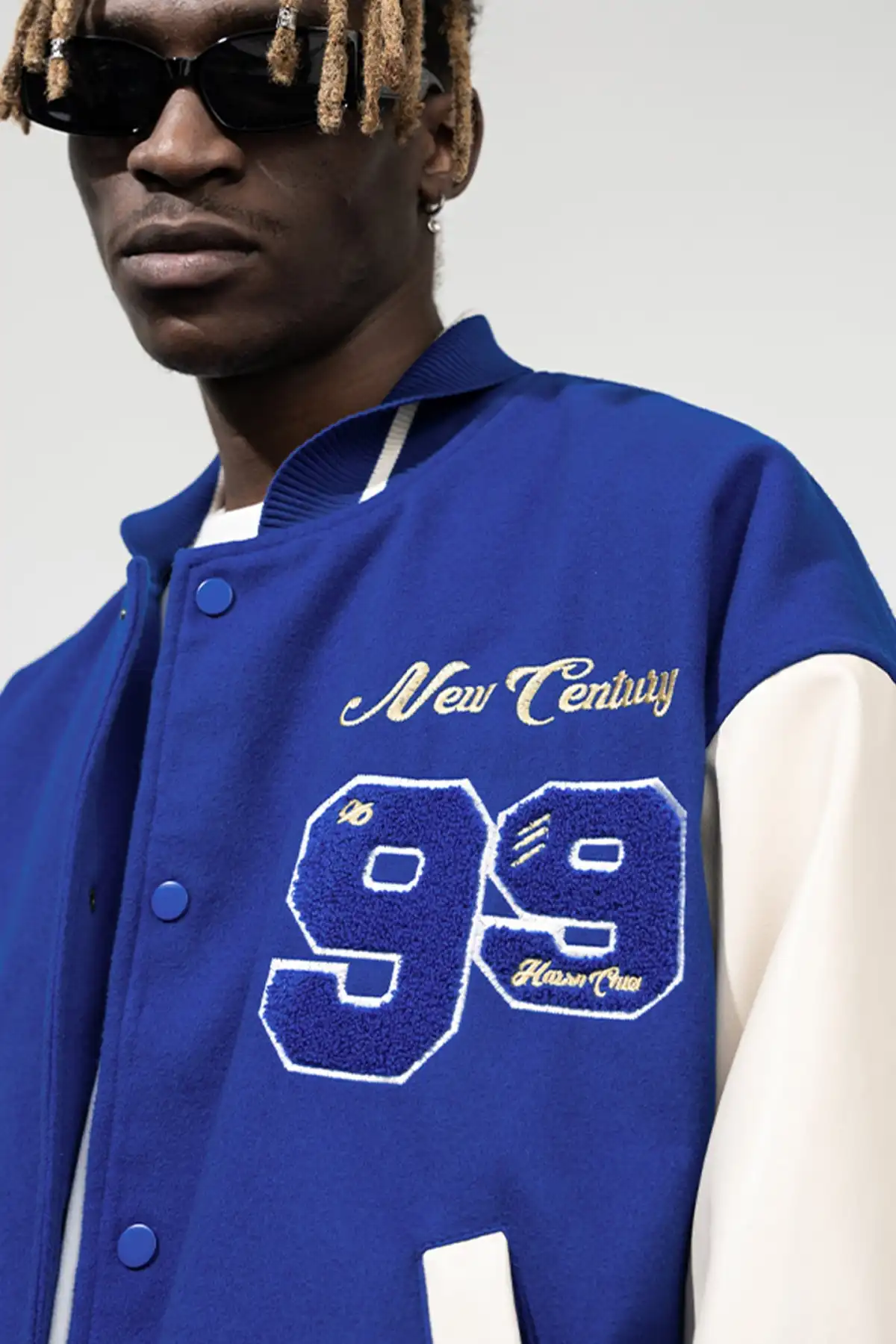 Hand-painted Star Embroidered Varsity Jackets