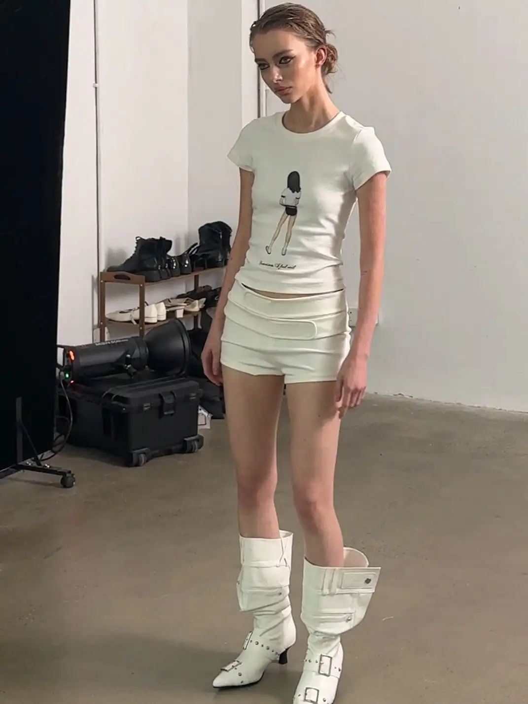 Razorr | Belt-Up Bodycon Shorts