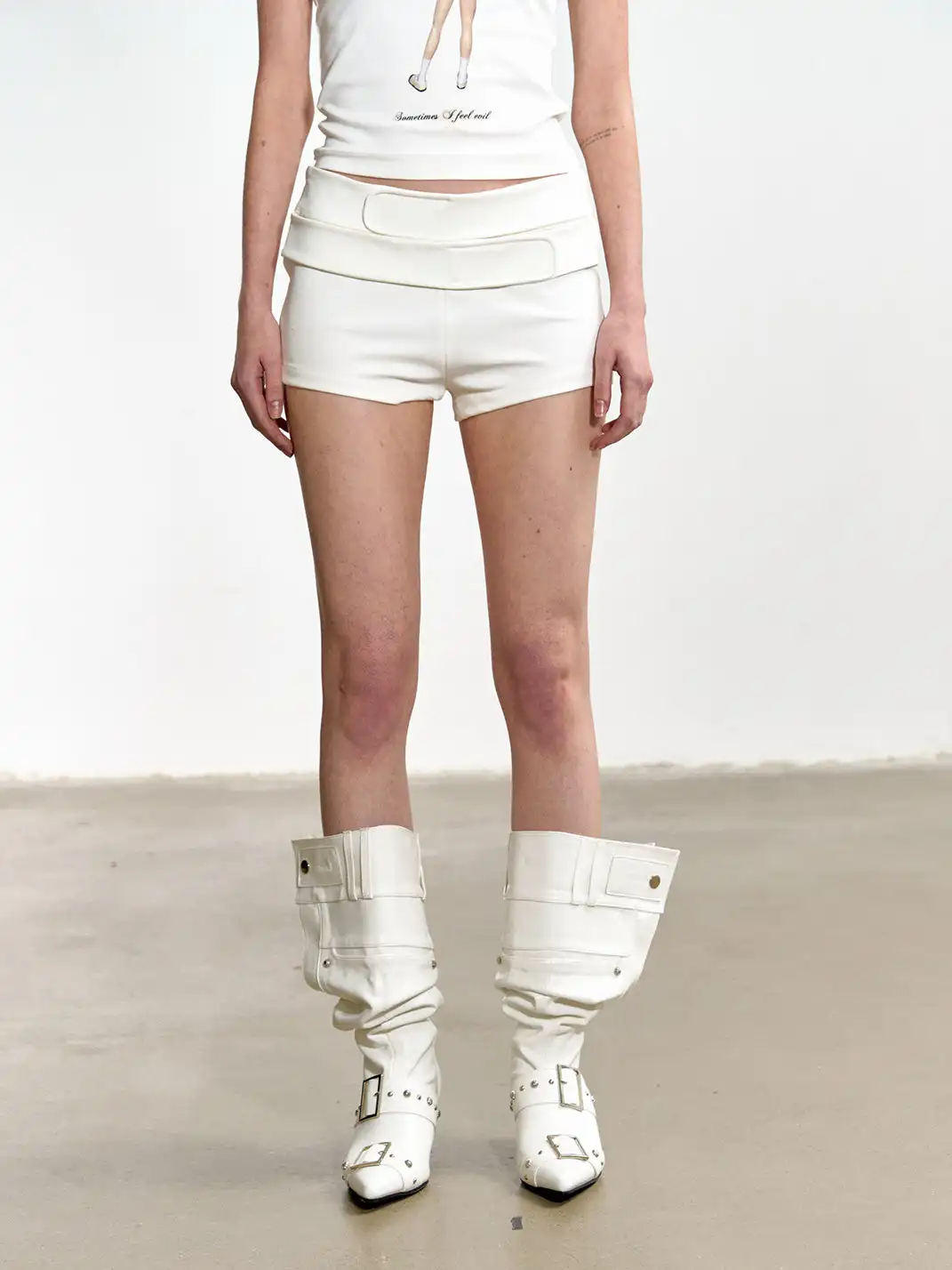 Razorr | Belt-Up Bodycon Shorts