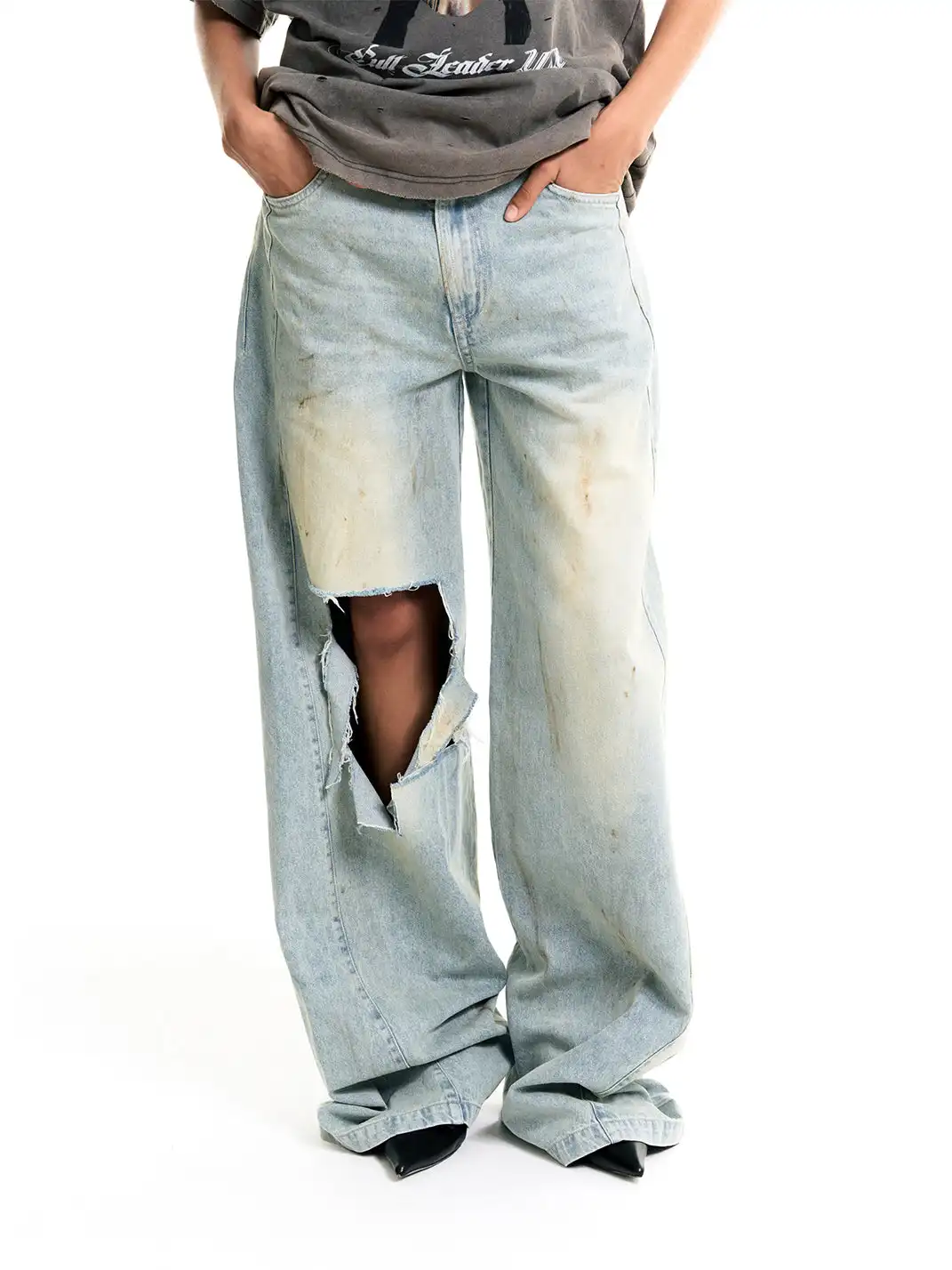 Razorr | Dirty Ripped Jeans