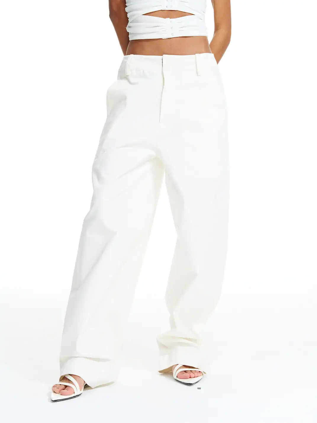 Razorr | Pure Cotton Straight-Leg Wide-Leg Casual Pants