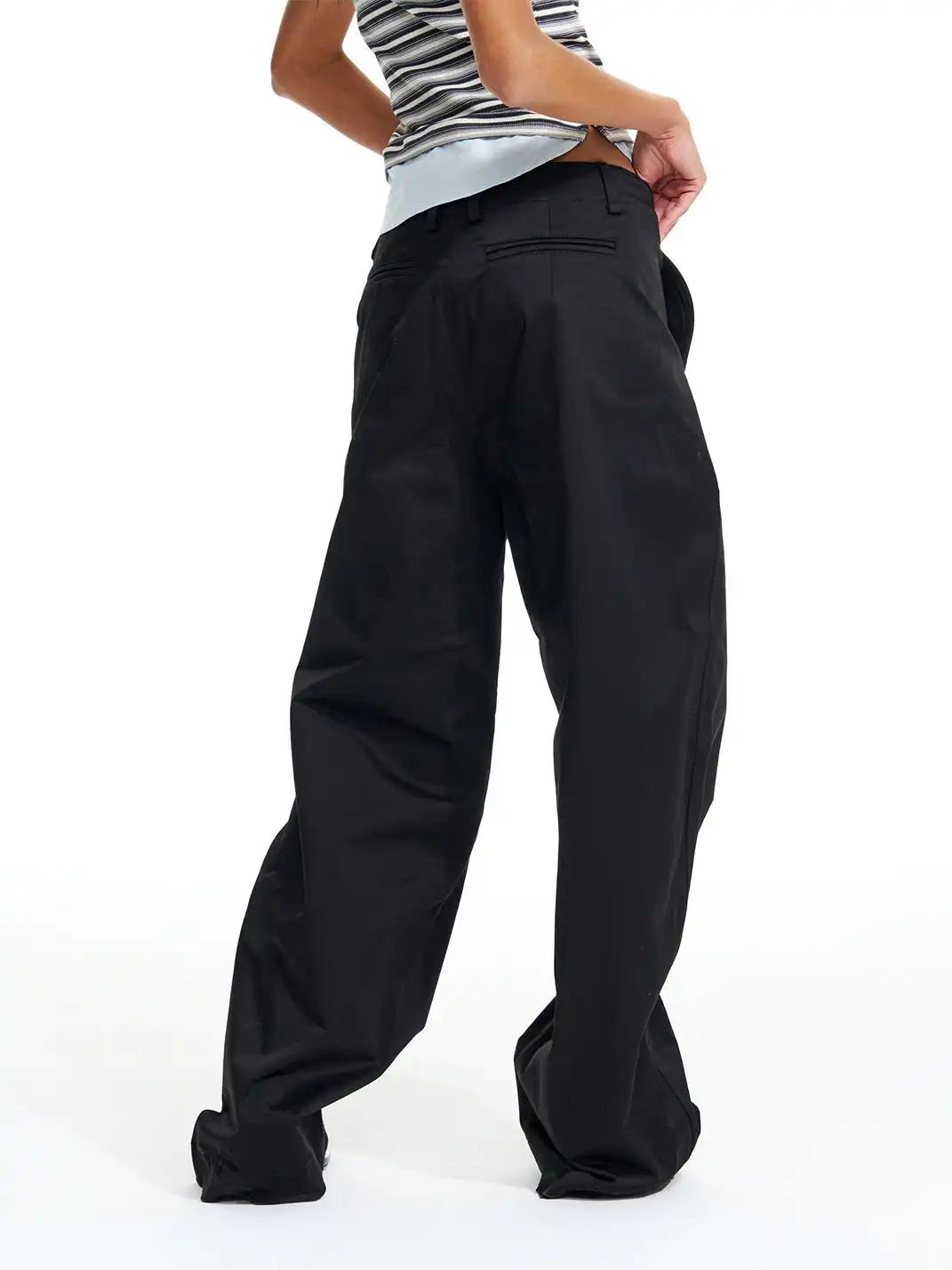 Razorr | Pure Cotton Straight-Leg Wide-Leg Casual Pants